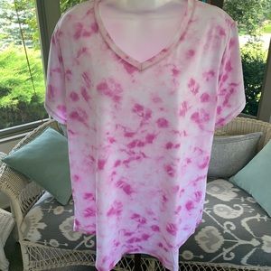 Tek Gear XXL pink tie- dye top❣️